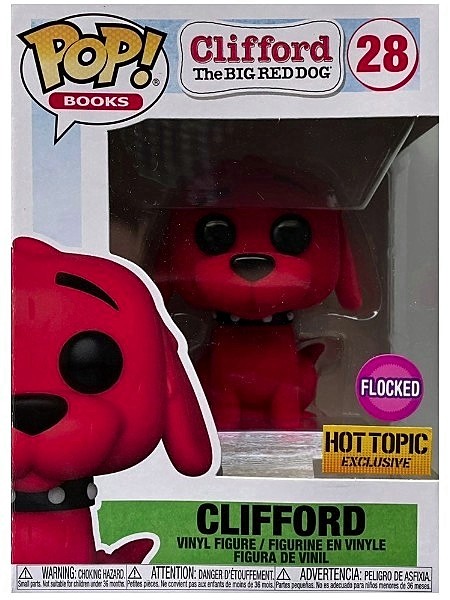 Funko POP #28 Clifford the Big Red Dog Flocked Exclusive Figure